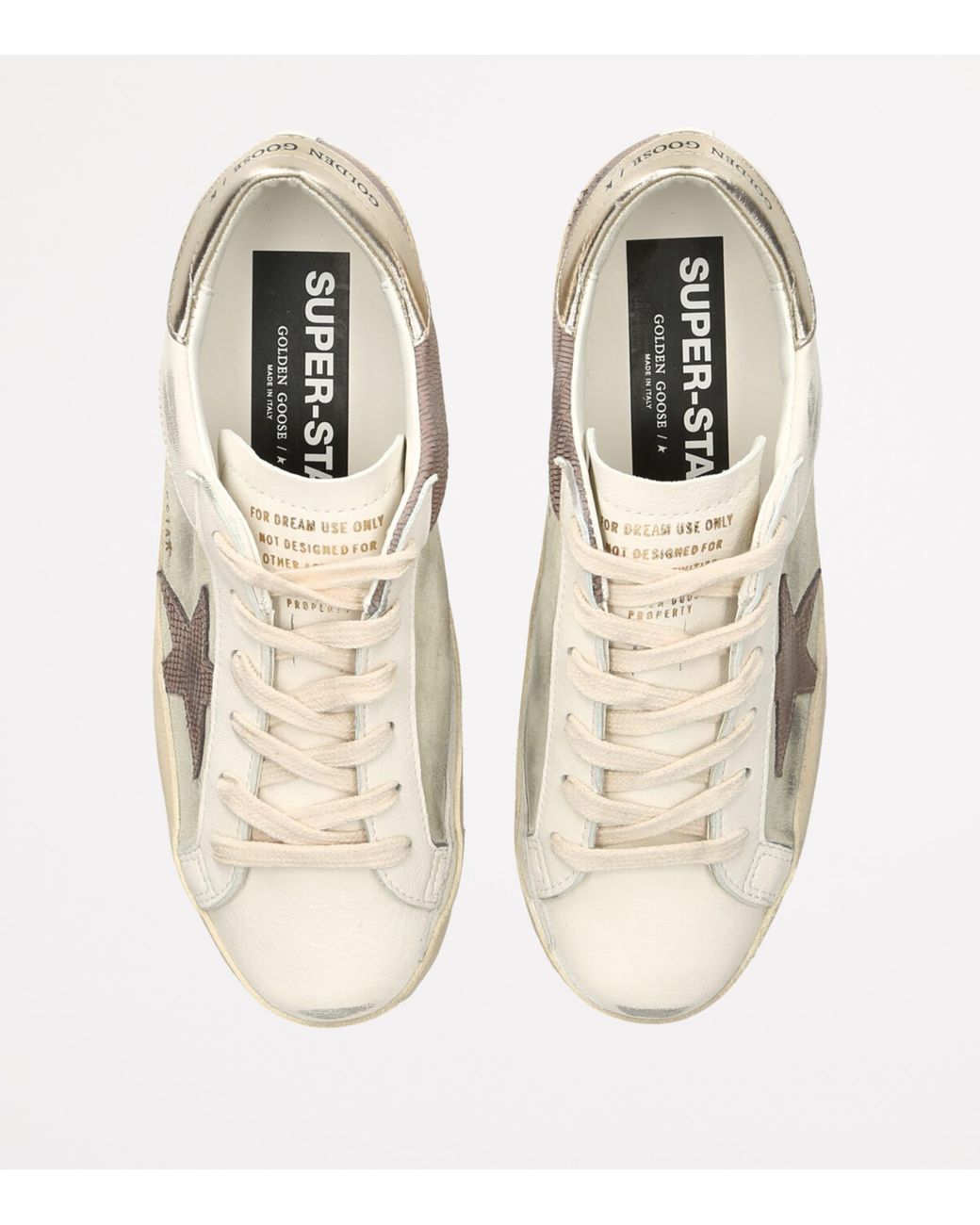 Golden Goose Deluxe Brand Natural Suede Super Star Low-Top Sneakers