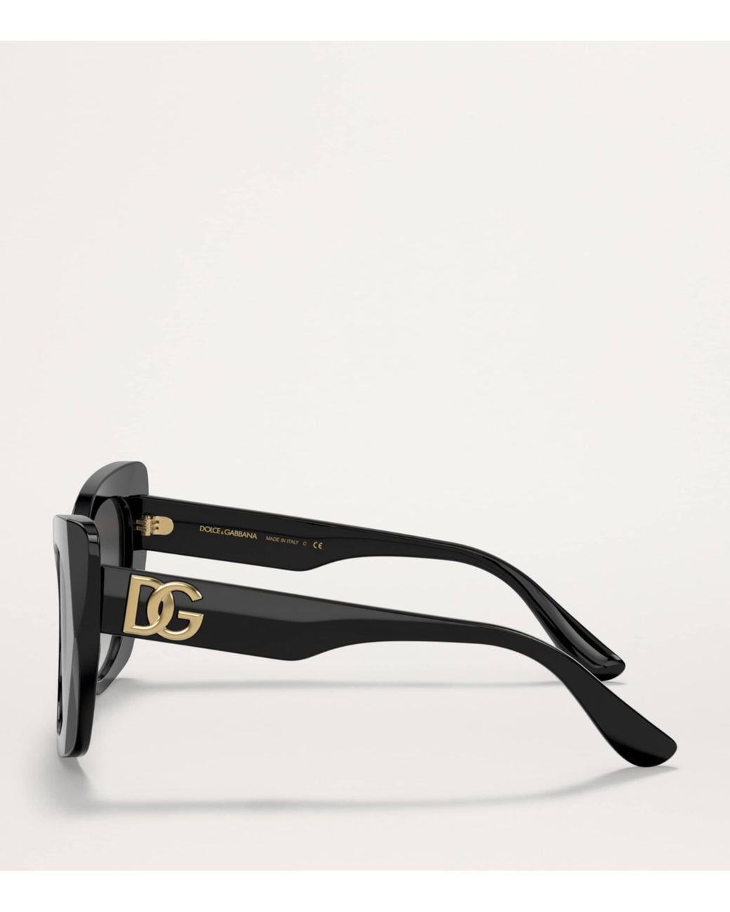 Dolce & Gabbana Black Acetate Cat-Eye Sunglasses
