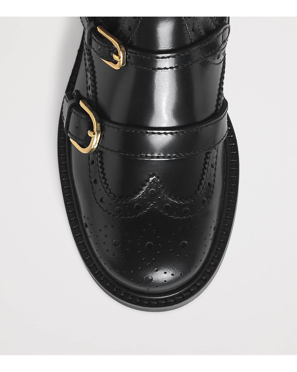 Sandro Black Leather Buckled Chelsea Boots