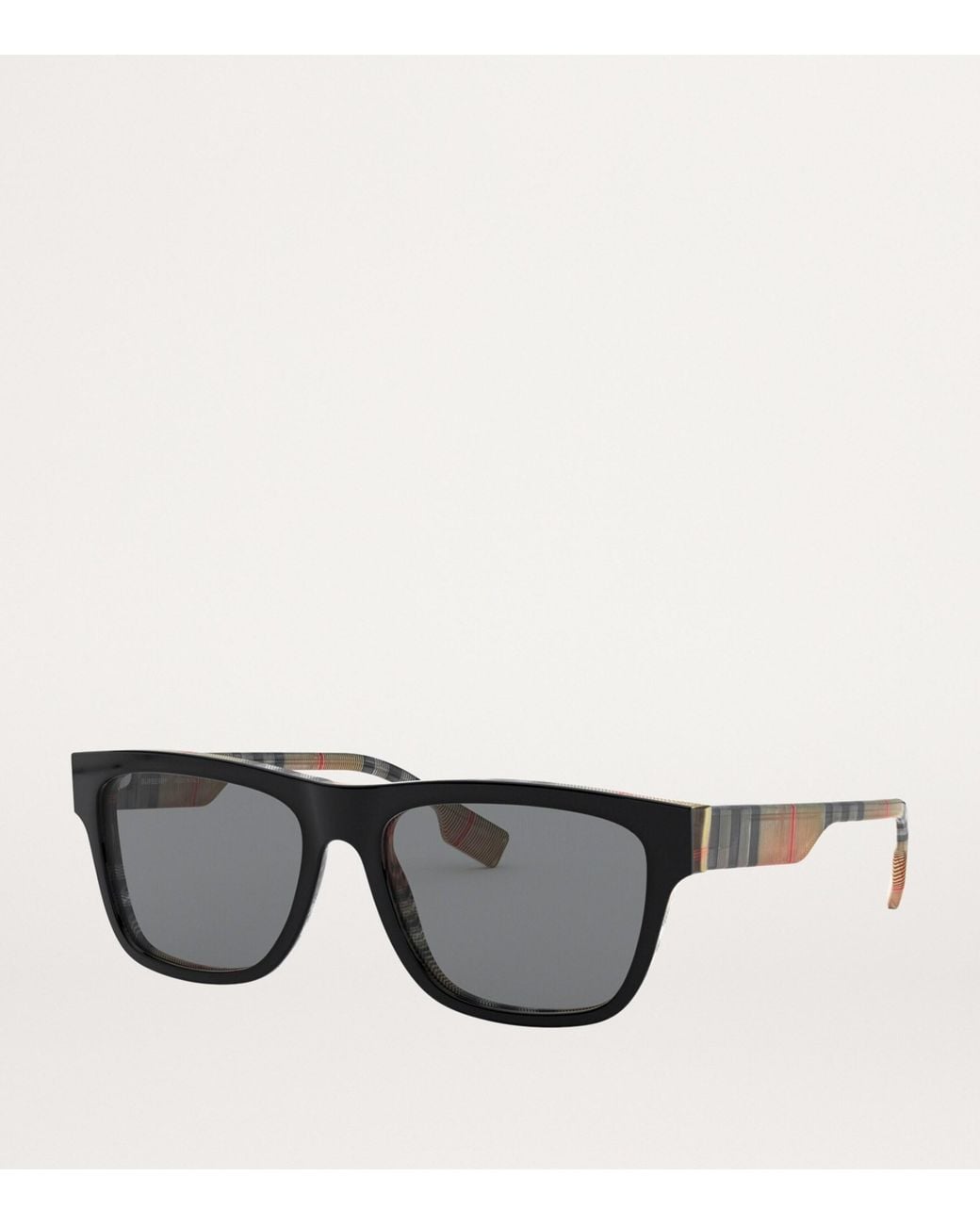 Burberry Black Acetate Square Sunglasses for men