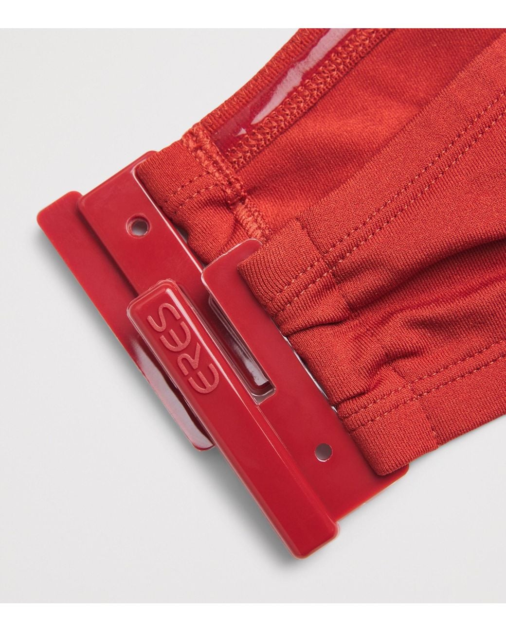 Eres Red Show Bandeau Bikini Top