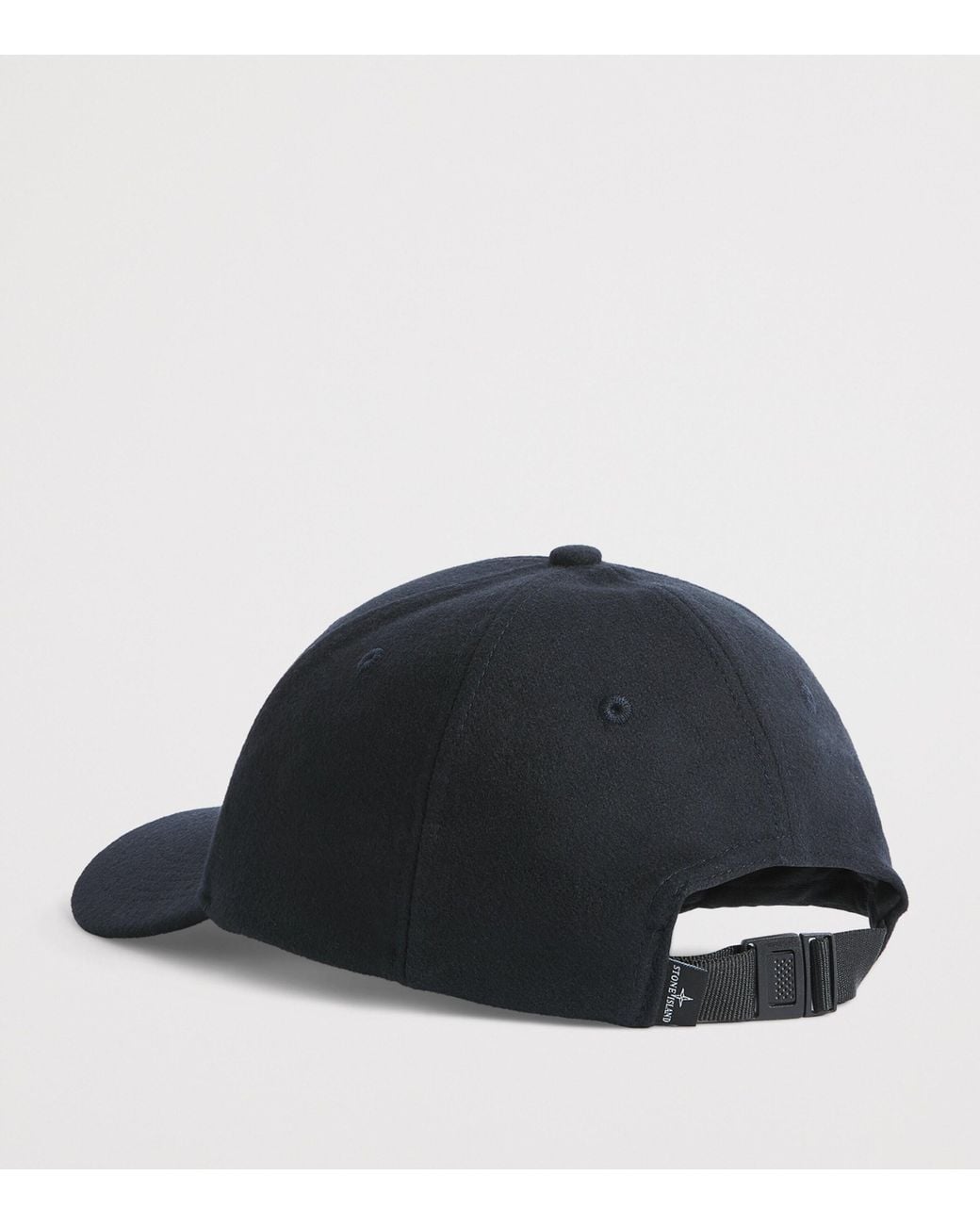 Stone Island Blue Virgin Wool-Blend Compass Baseball Cap for men