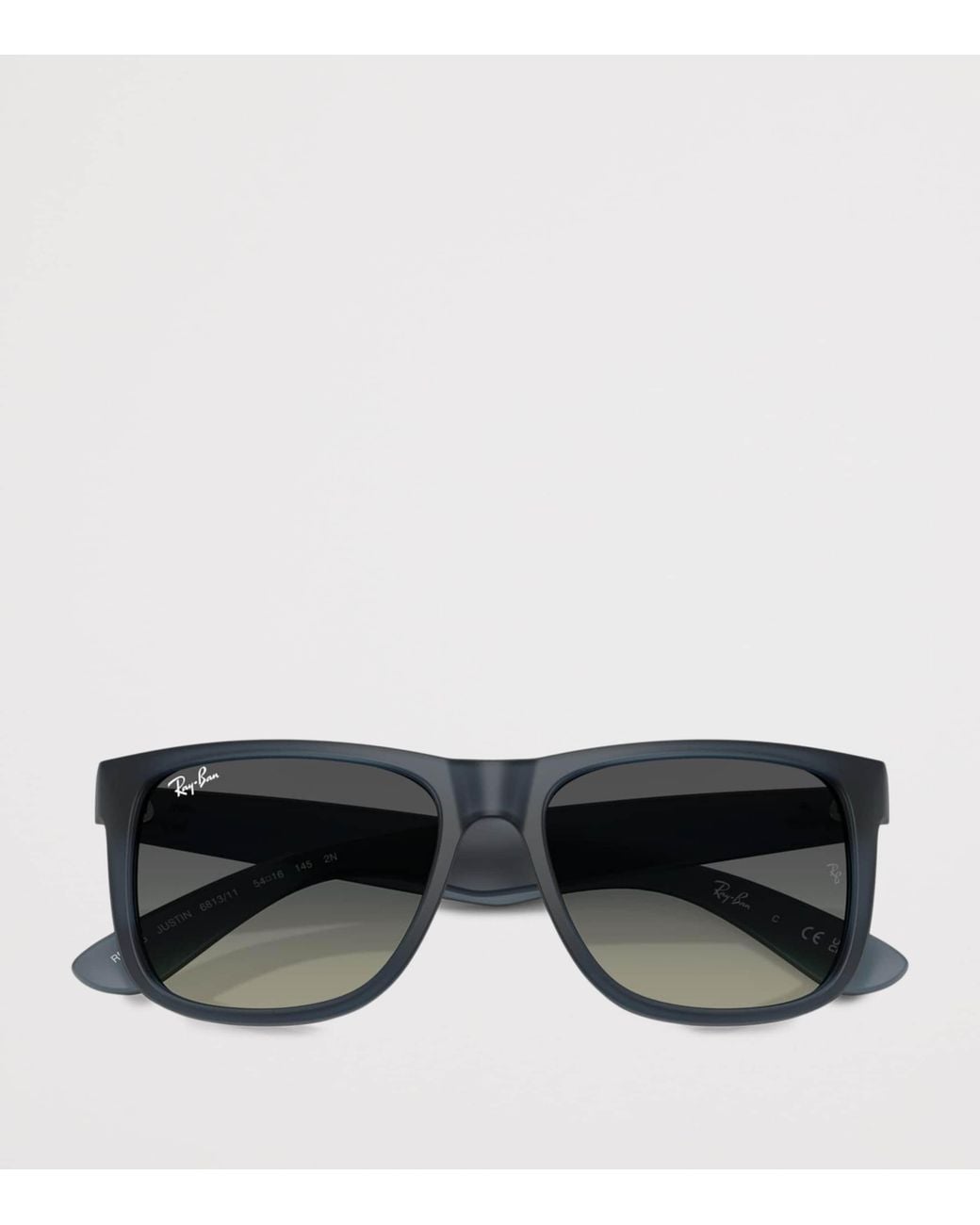 Ray-Ban Gray Justin Classic Square Sunglasses for men