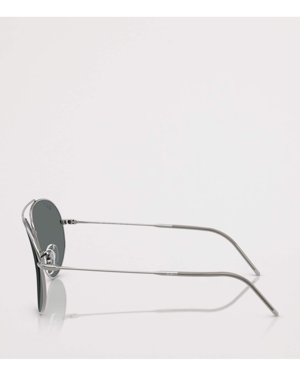 Ray-Ban Gray Metal Aviator Reverse Sunglasses