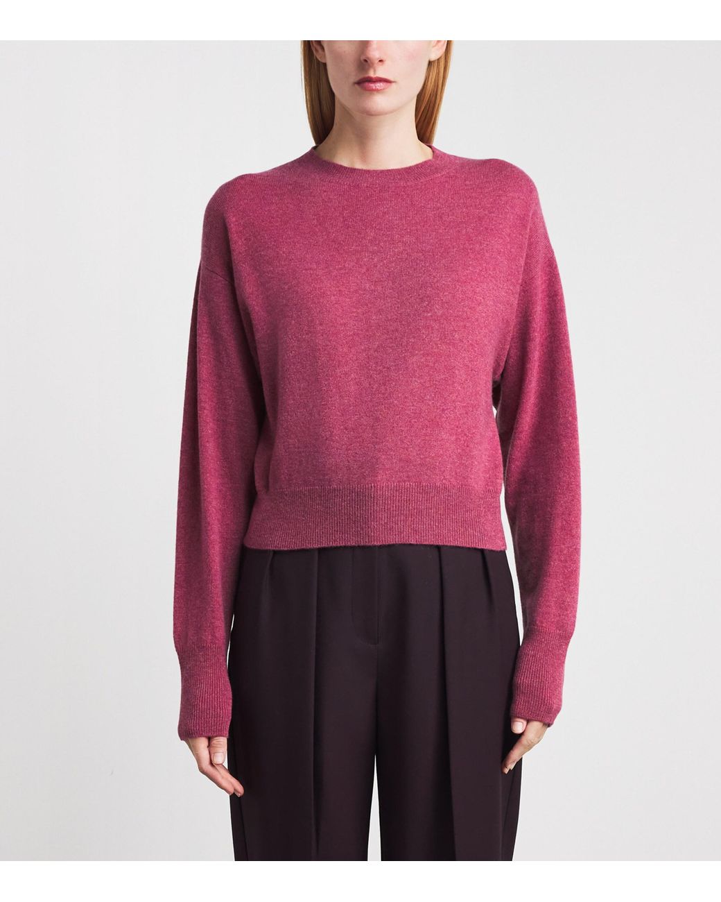 LeKasha Red Organic Cashmere Menorca Sweater