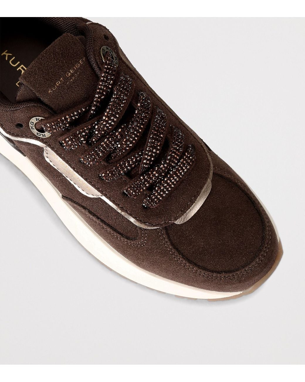 Kurt Geiger Brown Suede Metro Sneakers
