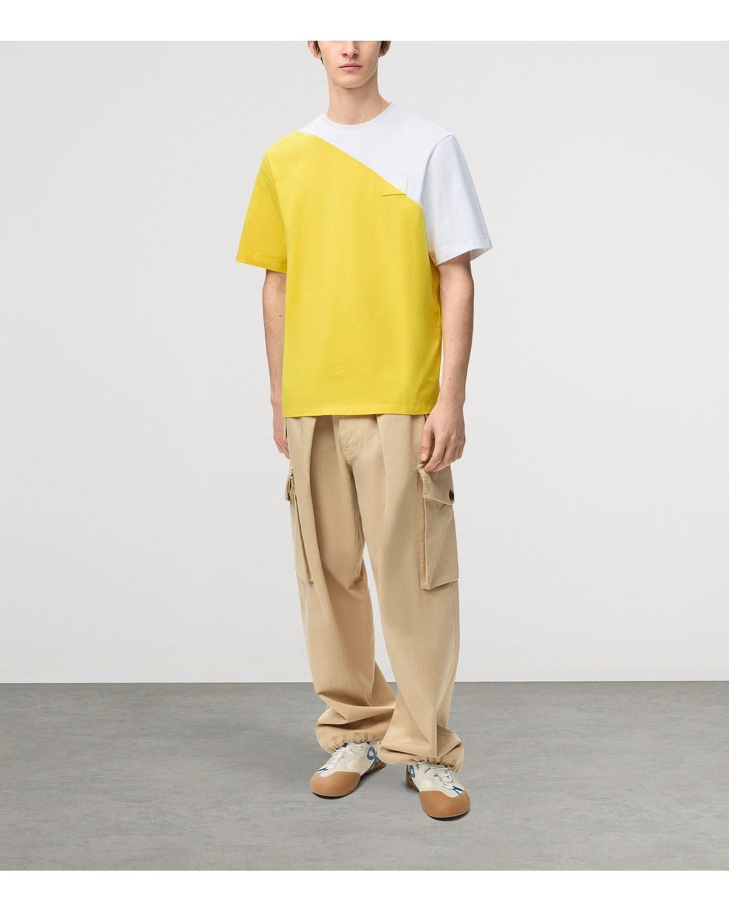Loewe Yellow Cotton Relaxed T-Shirt for men