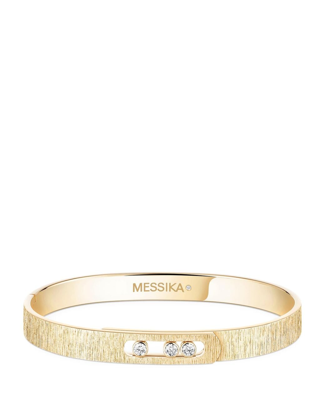 Messika Natural Move Noa Diamond And Chiselled Bangle