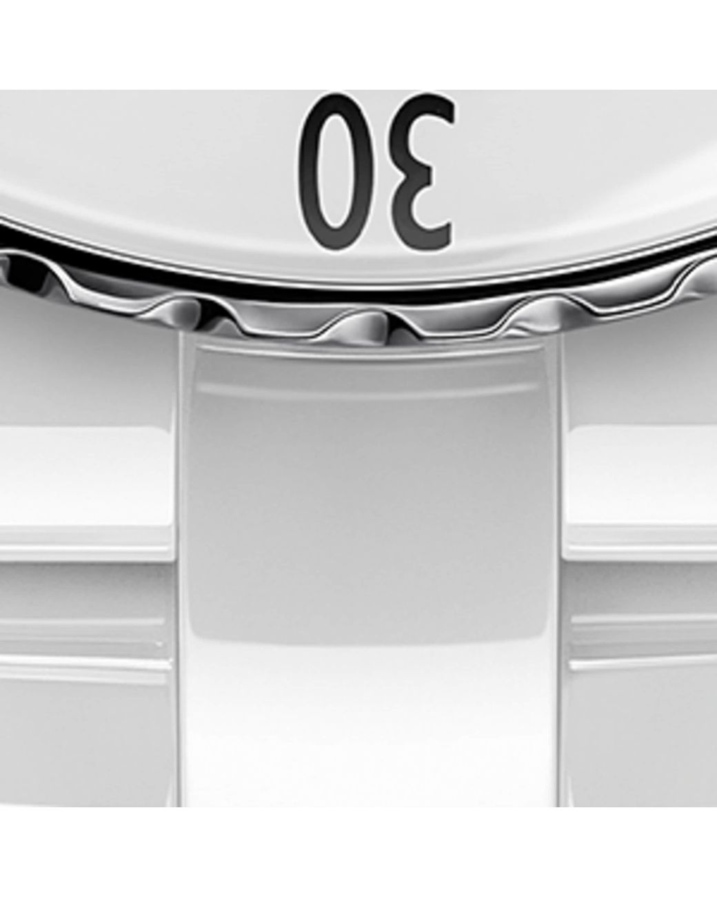 Chanel White Ceramic, Steel And Diamond J12 Watch