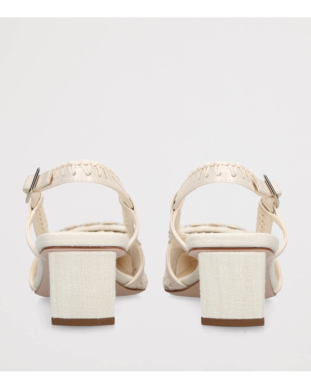 Roger Vivier Natural Crochet Belle Vivier Slingback Pumps 45