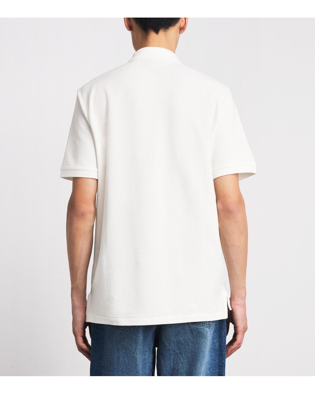 Polo Ralph Lauren White Stretch-Cotton Pony Polo Shirt for men
