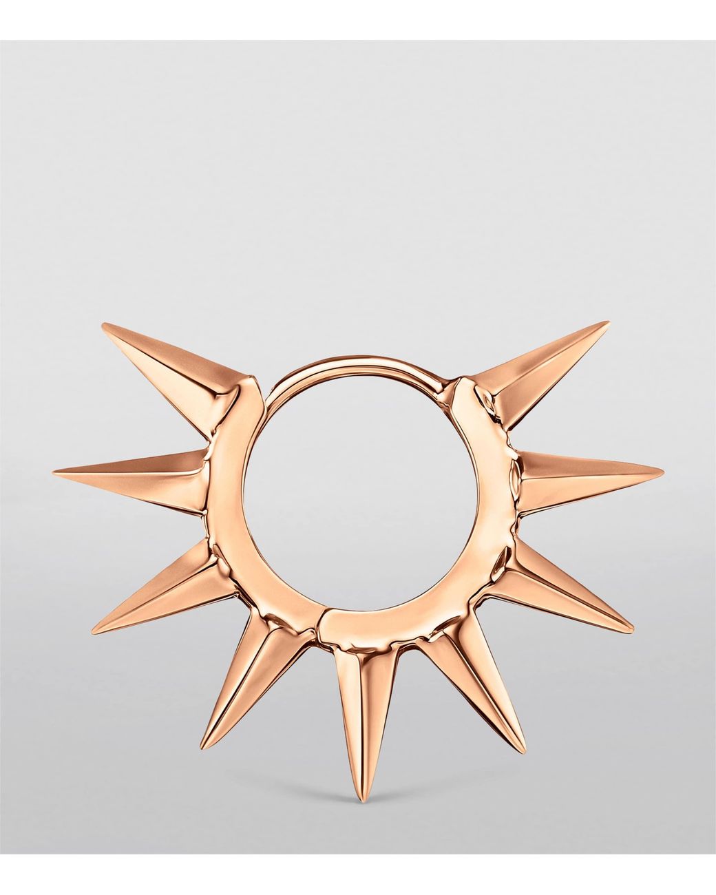Maria Tash Pink Metal Mohawk Hoop Earring