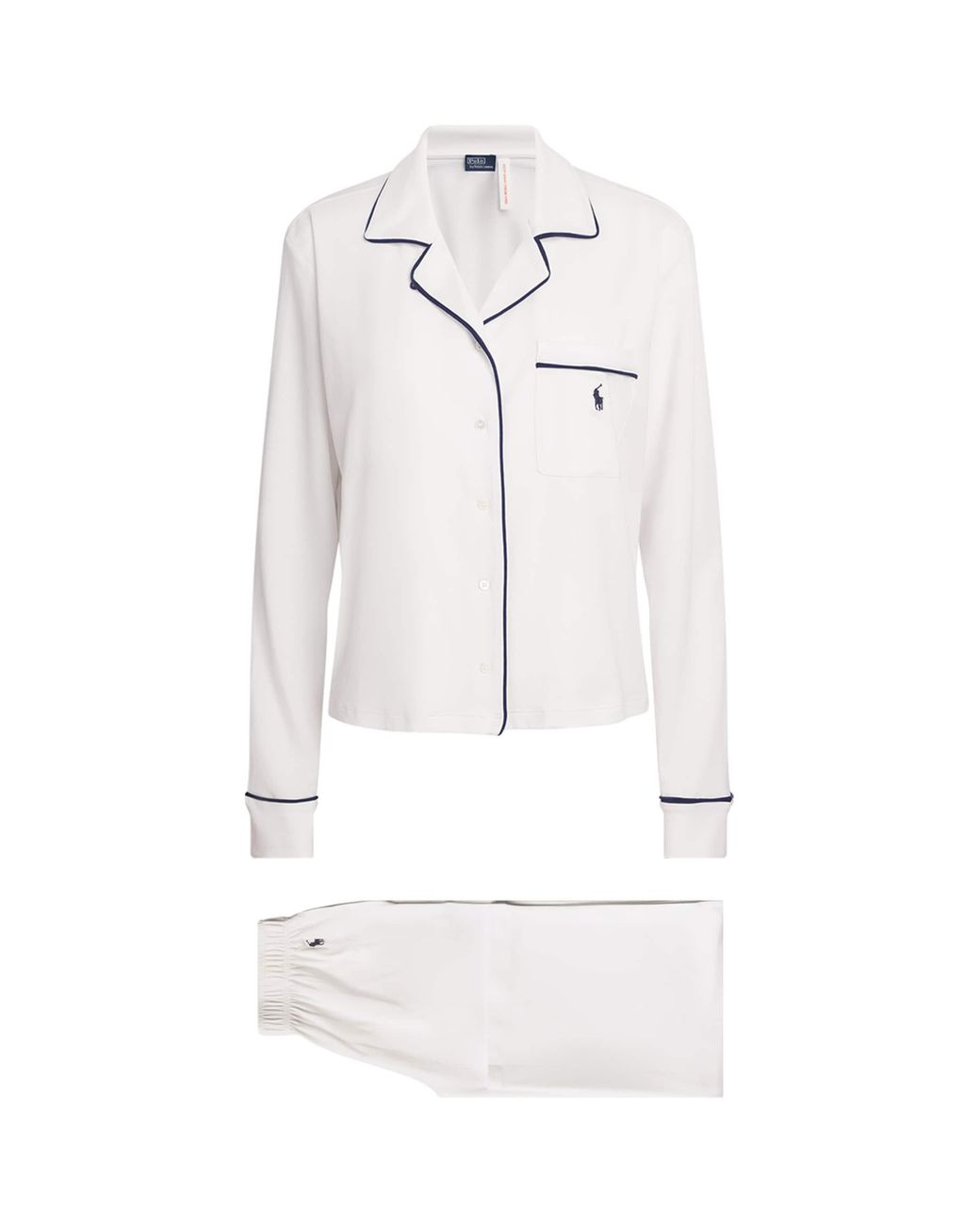 Polo Ralph Lauren White Piping Pyjama Set