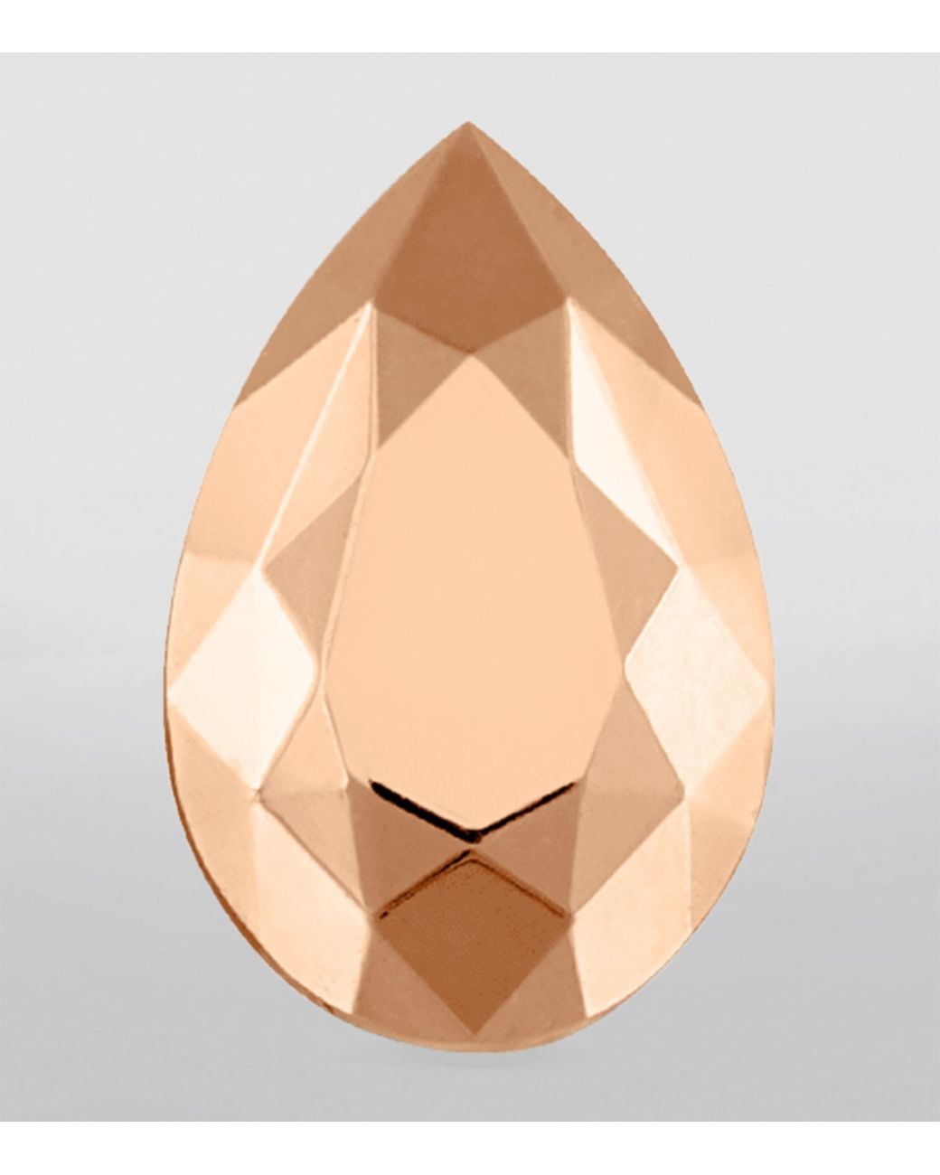 Maria Tash Natural Faceted Pear Threaded Stud Earring