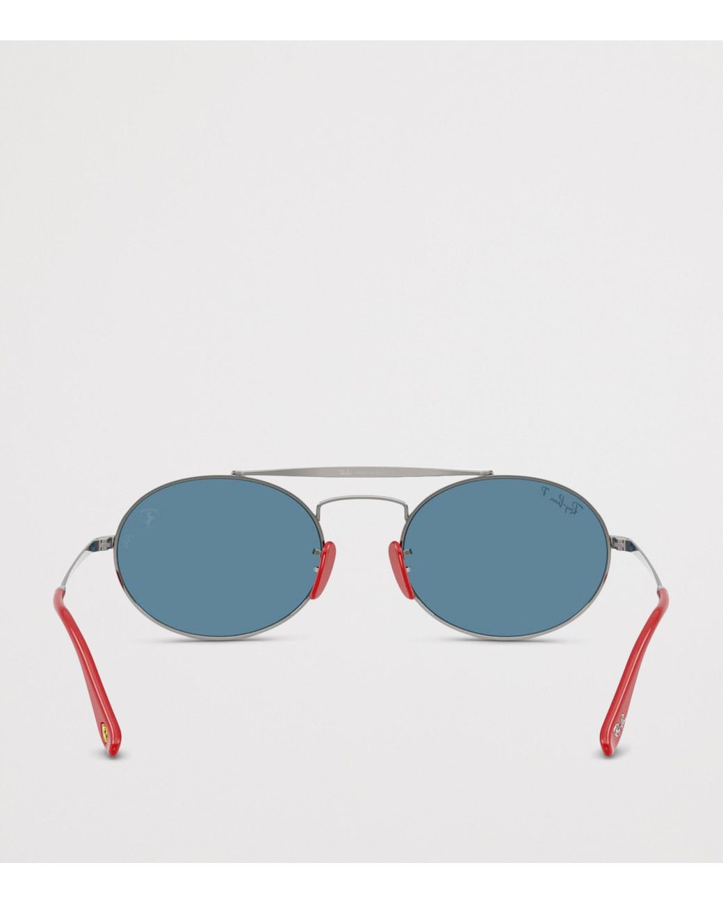 Ray-Ban Blue Metal Polarised+ Lenses Oval Sunglasses
