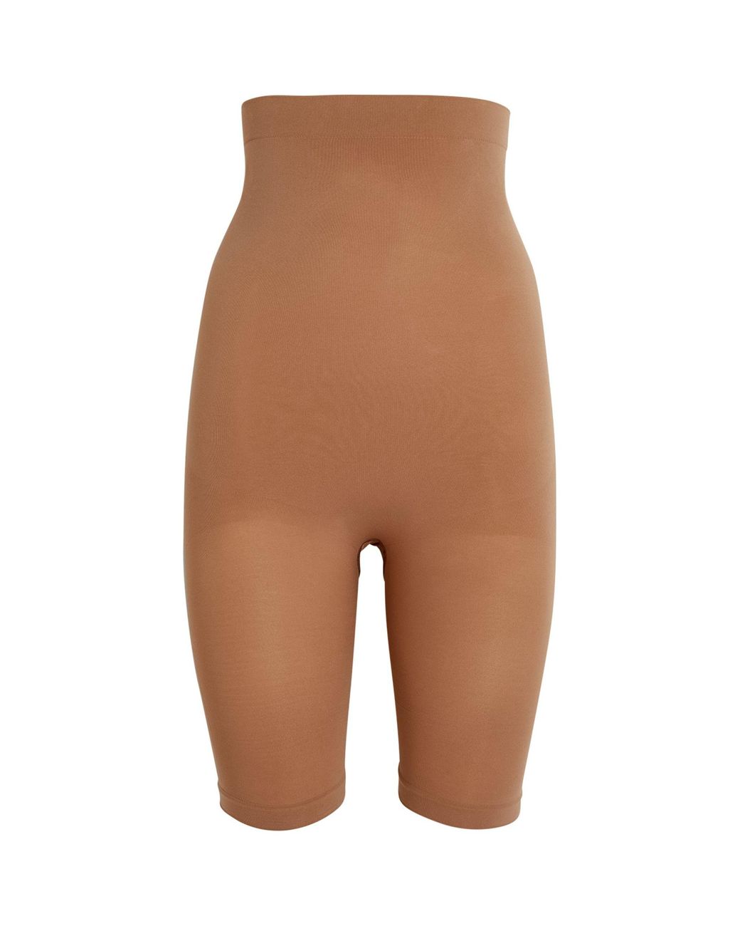 Skims Seamless Sculpt High-waist Above-the-knee Shorts in Brown