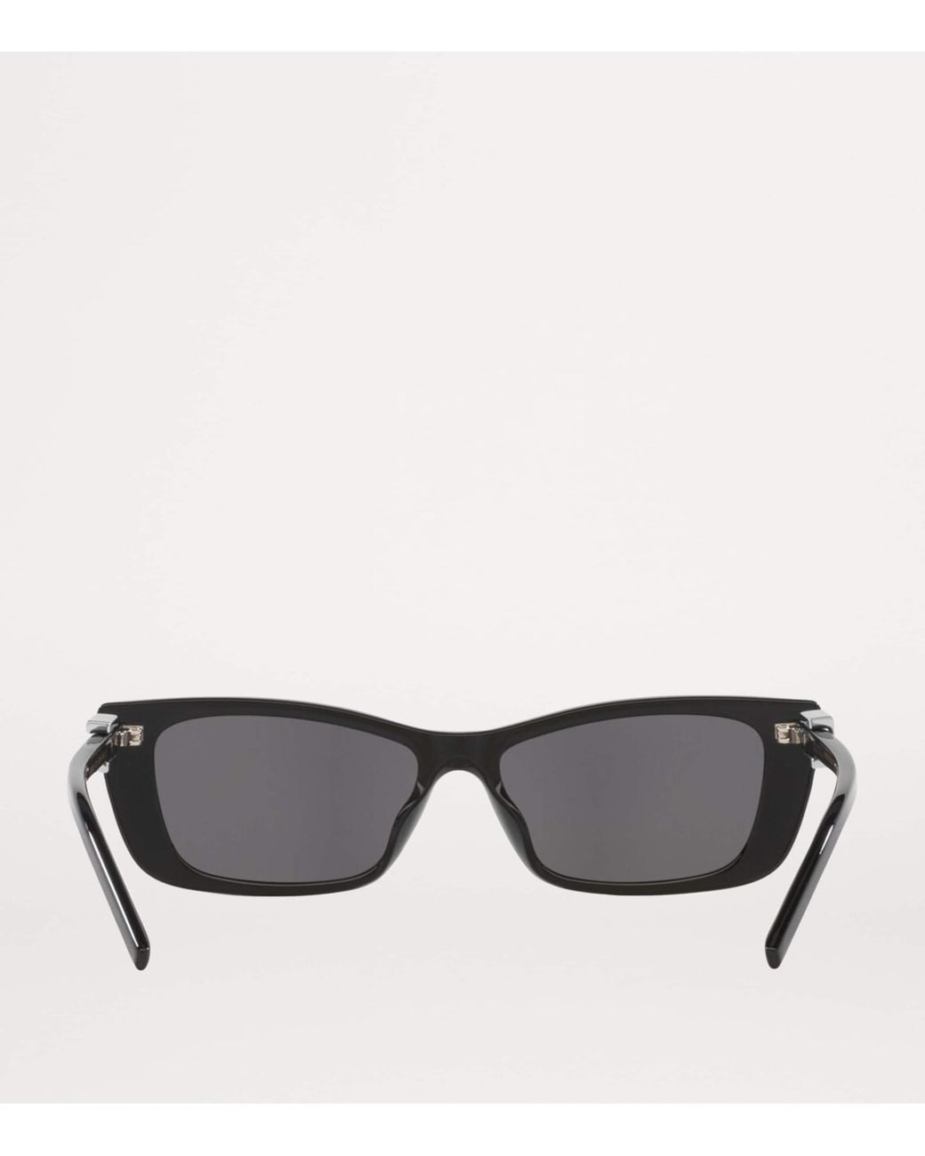 Gucci Gray Slim Cat-Eye Sunglasses