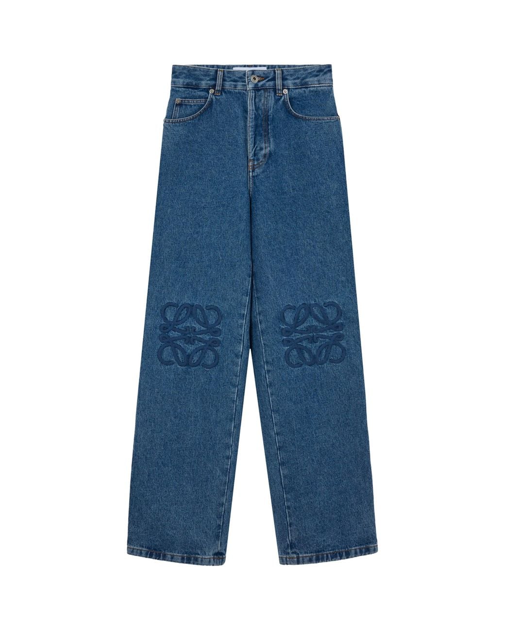 Loewe Blue Anagram Baggy Jeans for men