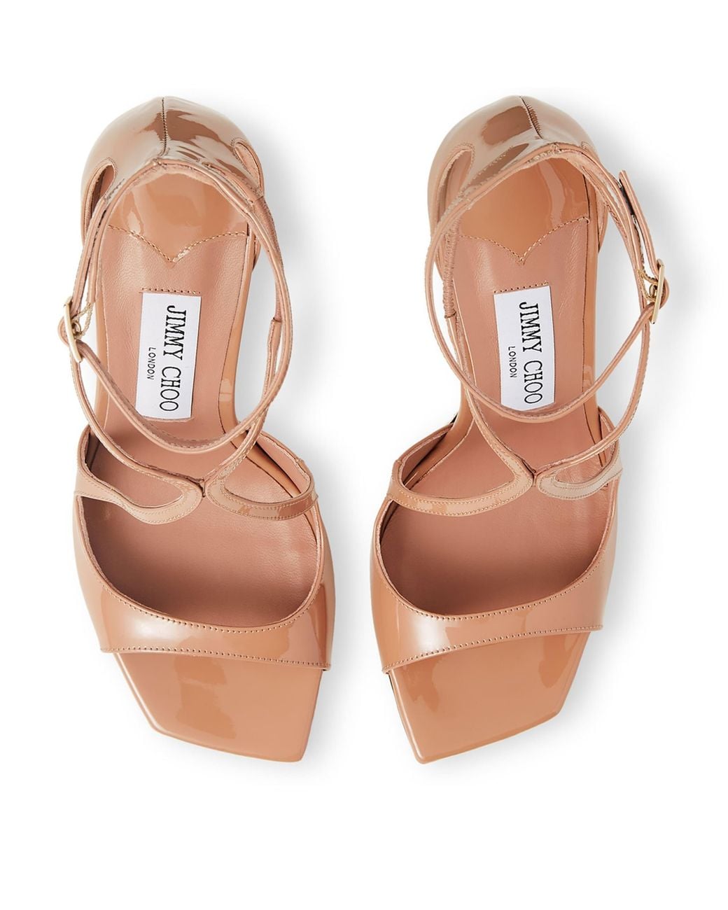 Jimmy Choo Metallic Azia 95 Patent Leather Sandals