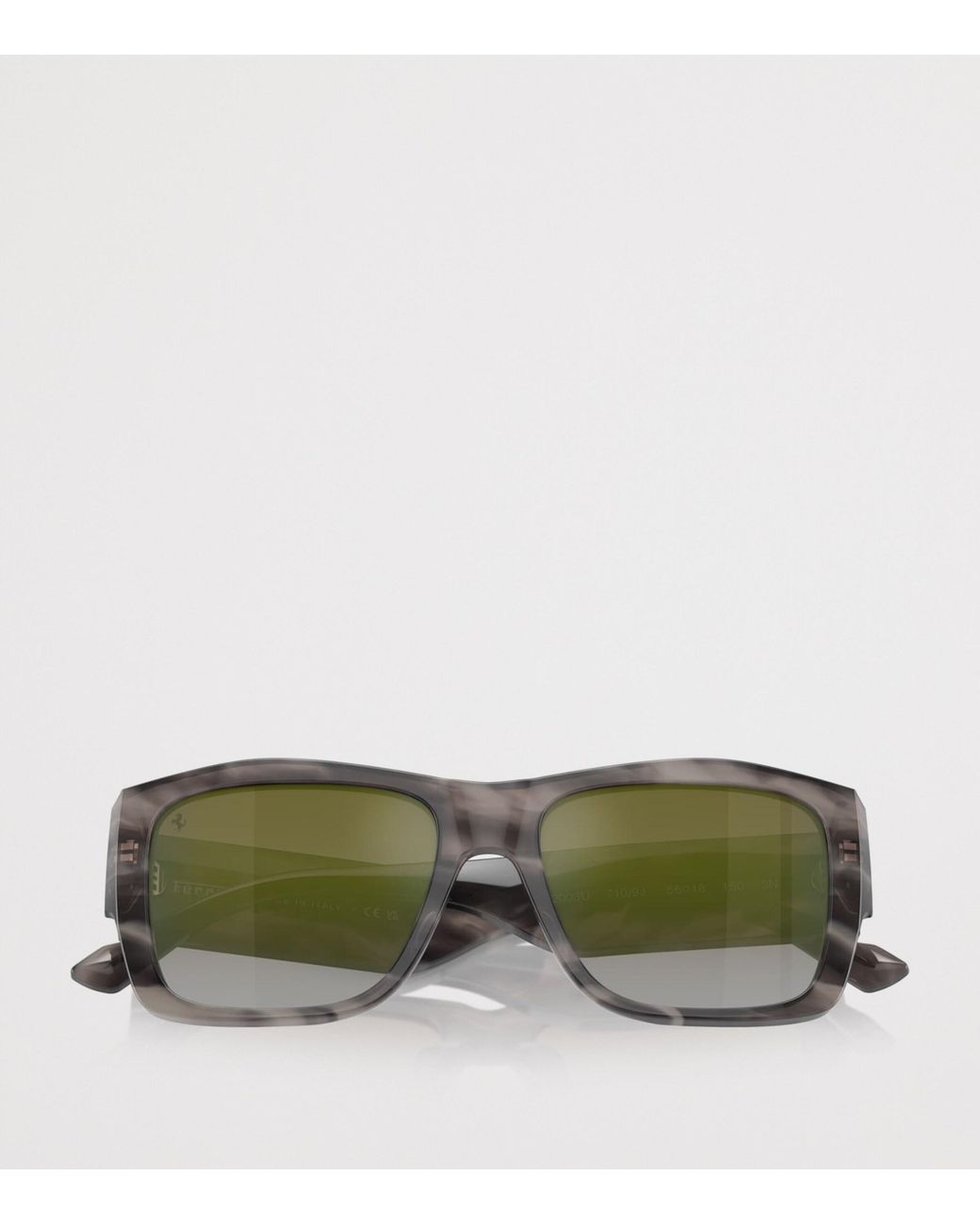 Ferrari Green Acetate Square Sunglasses