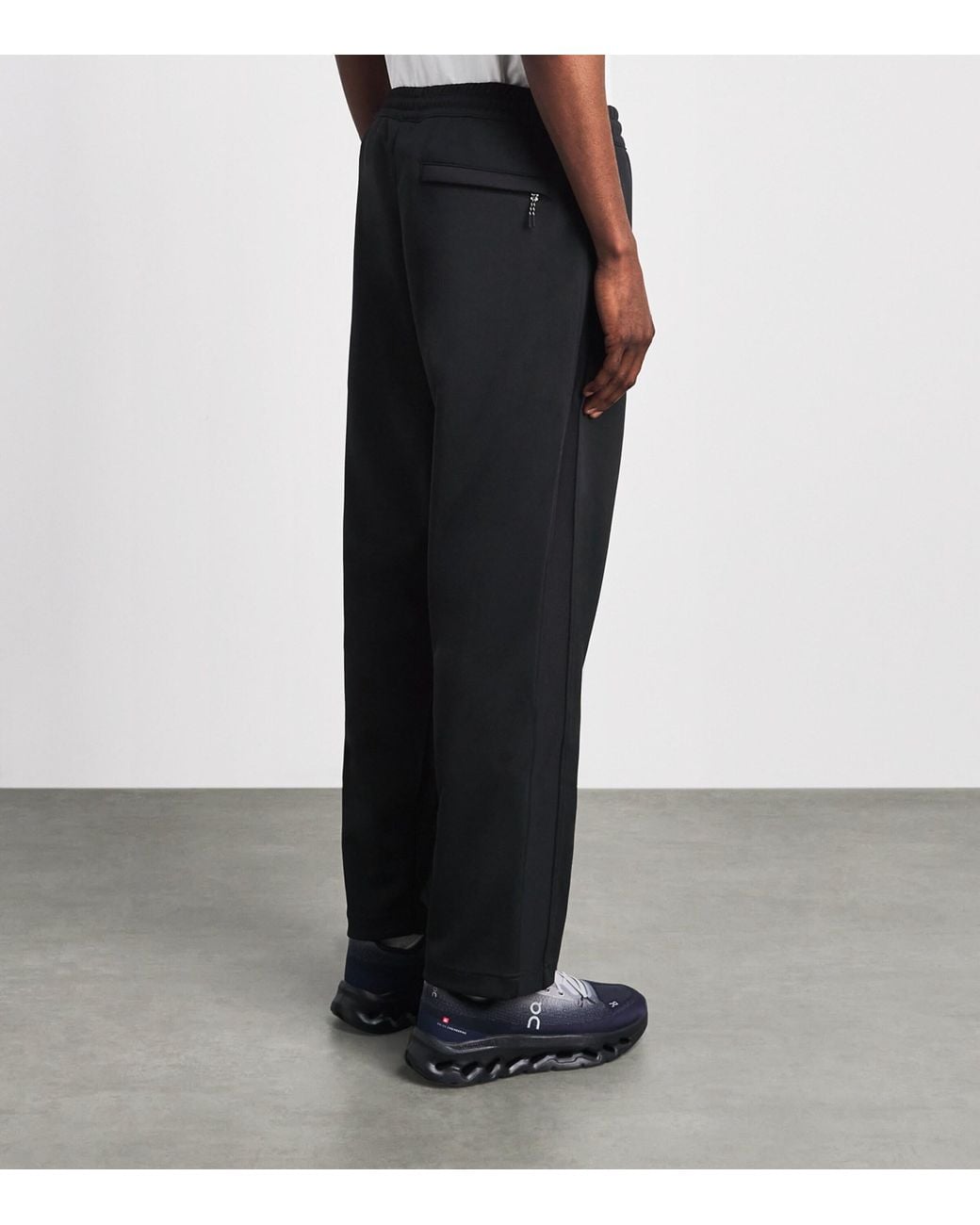 On Shoes Black Double-Knit Courtside Sweatpants for men