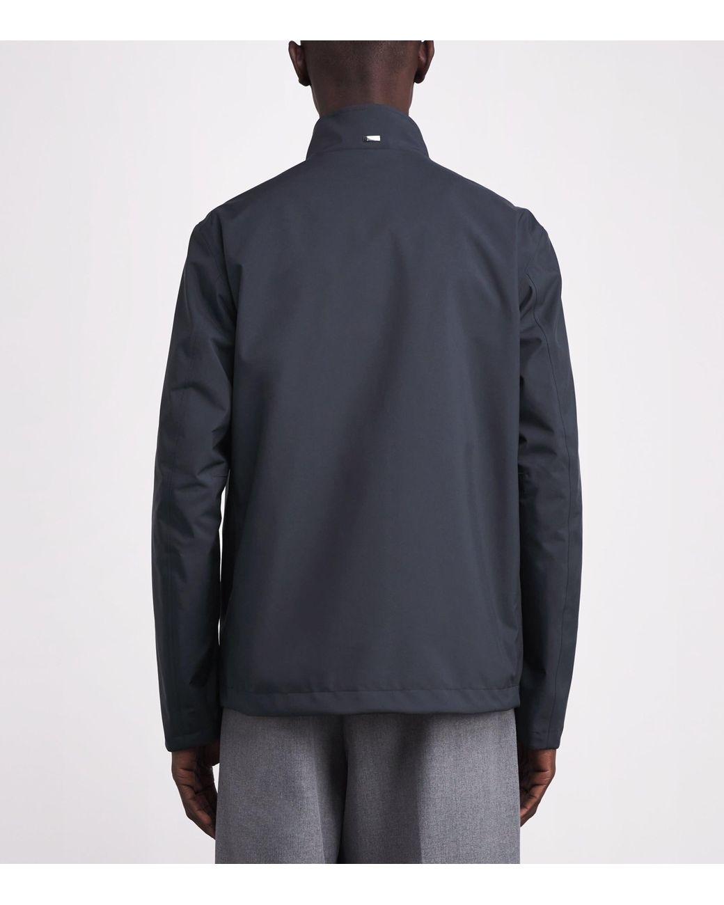 Herno Blue Patch Pocket Bomber Jacket for men