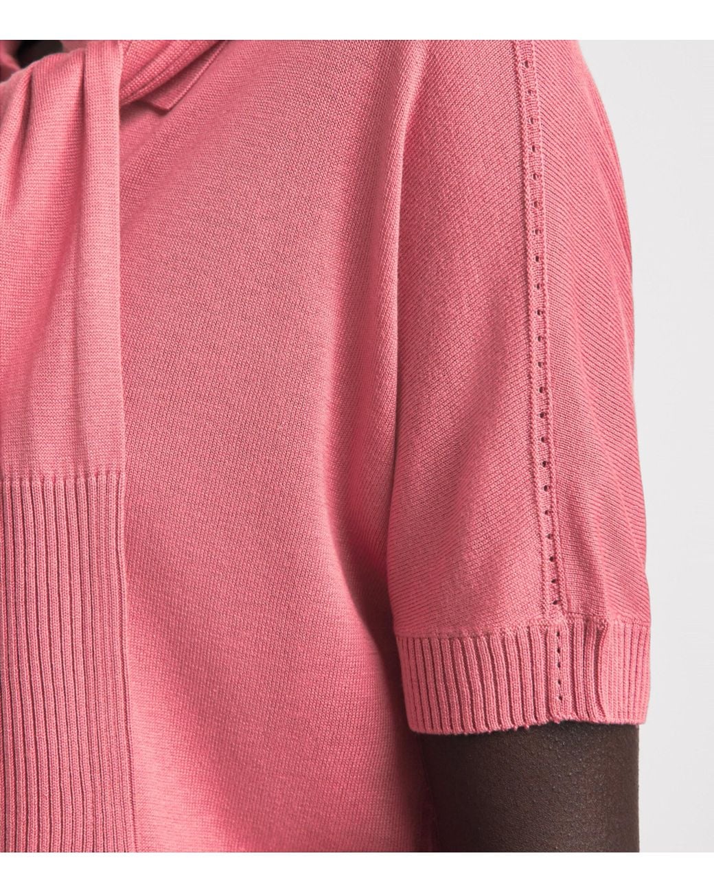 Joseph Pink Superfine Silk Niata Polo Shirt
