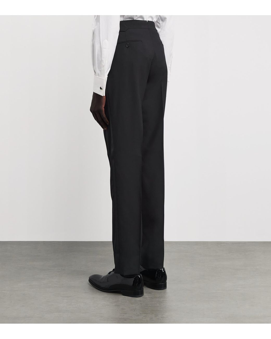 Ralph Lauren Blue Wool Gregory Tuxedo Trousers