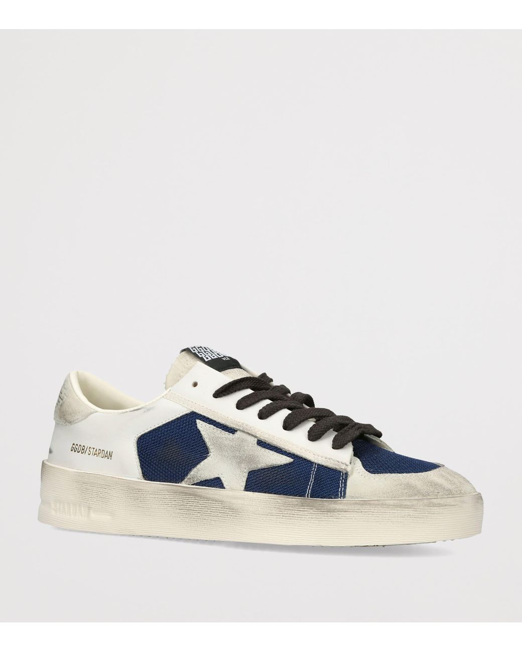 Golden Goose Deluxe Brand Blue Suede Stardan Sneakers for men