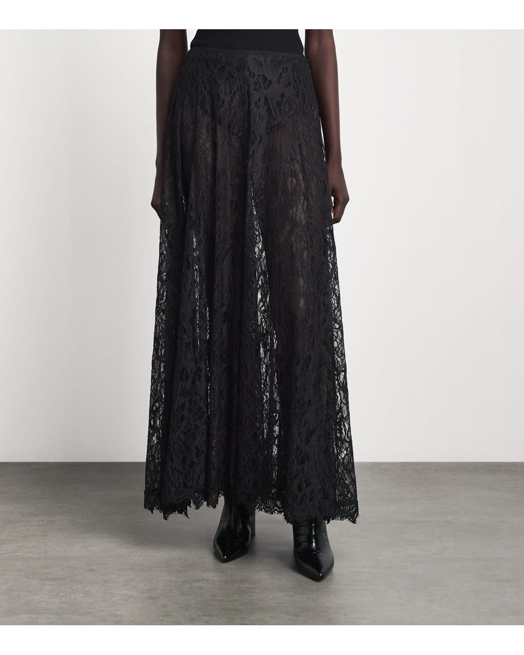 Camilla & Marc Black Lace Elaris Maxi Skirt