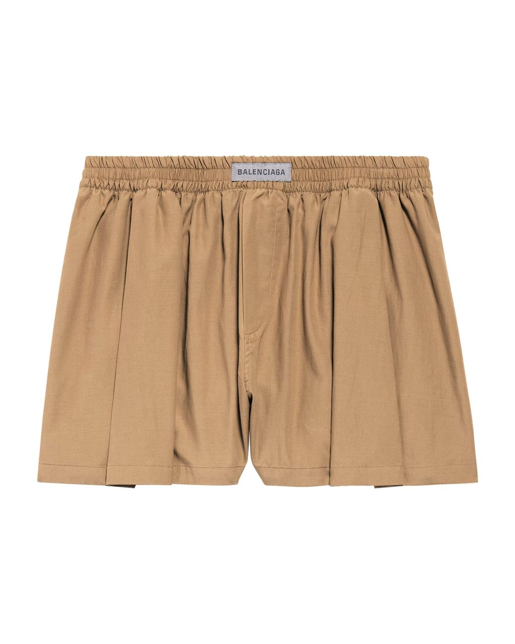 Balenciaga Natural Wool-Blend Boxer-Style Shorts