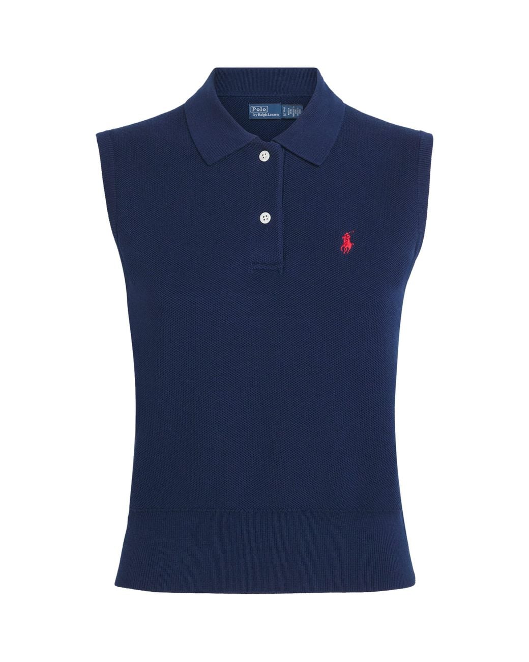 Polo Ralph Lauren Blue Sleeveless Polo Sweater