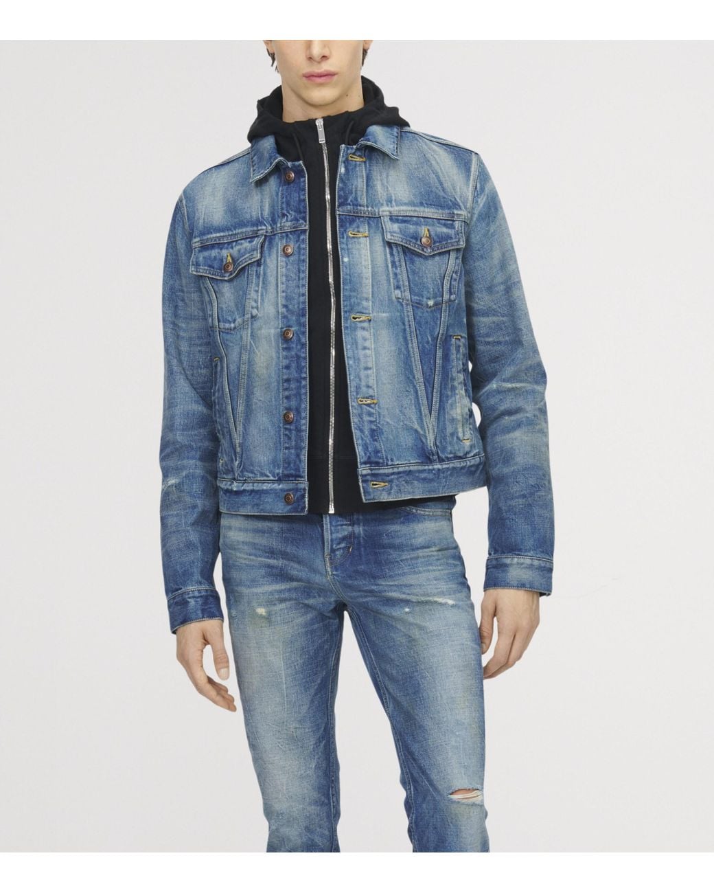 McQueen Blue Denim Jacket for men