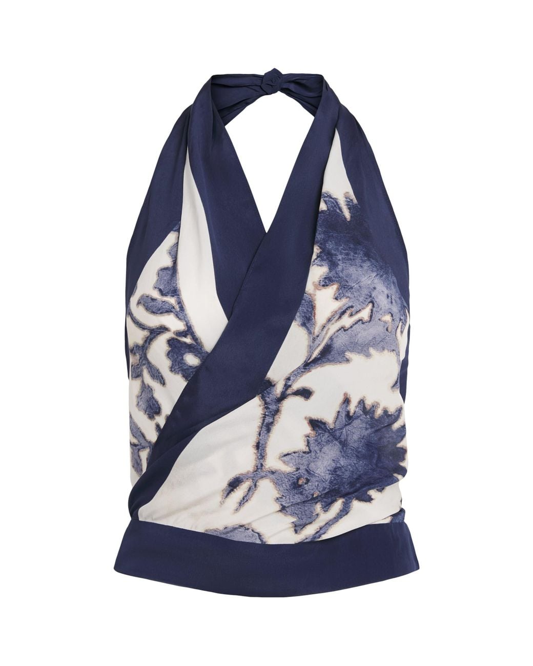 Sir Blue Printed Philippa Scarf Crop Top