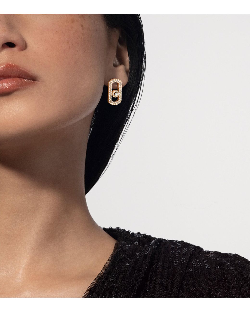 Messika Metallic So Move And Diamond Pavé Earrings