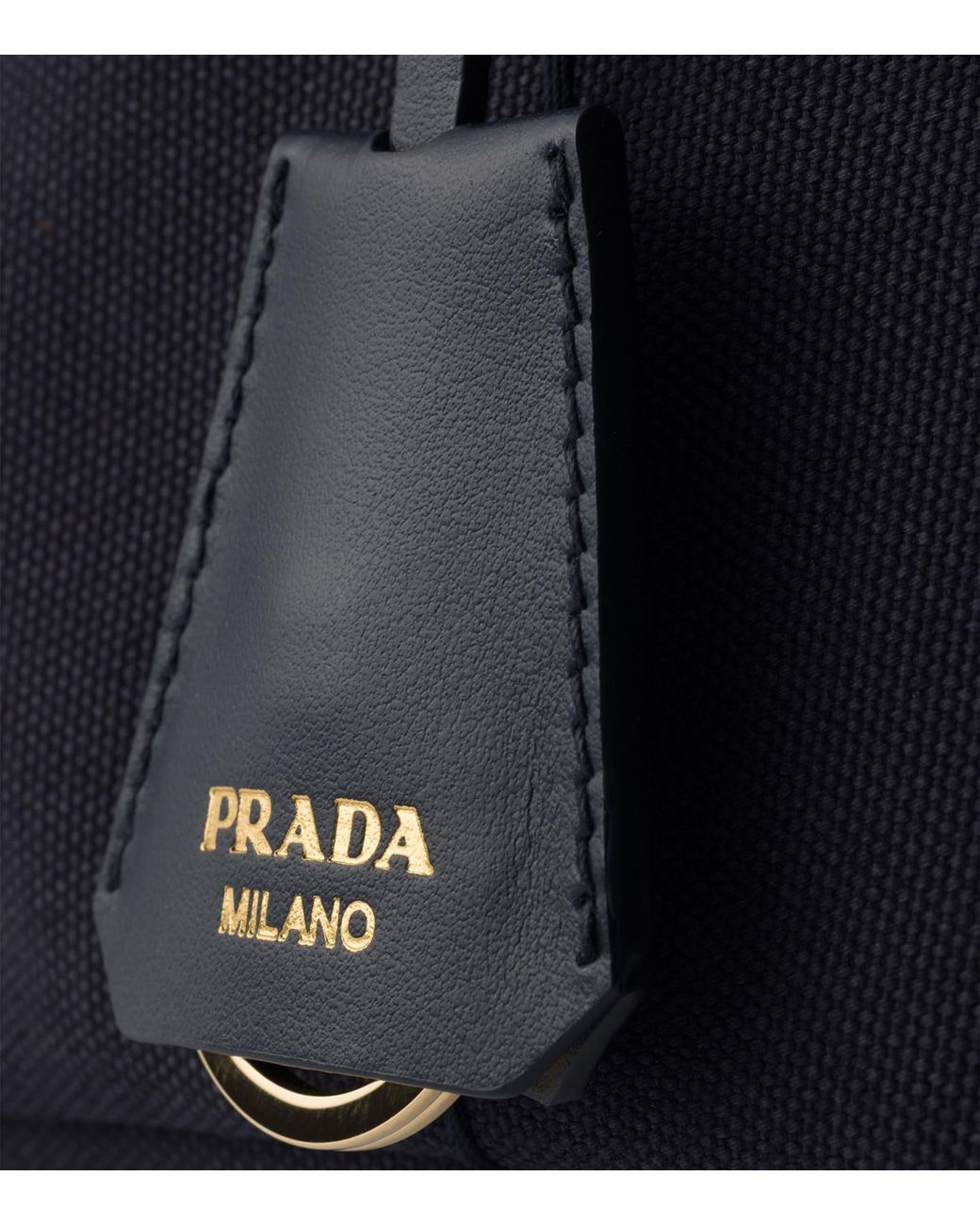 Prada Black Mini Cotton Jardinière Tote Bag