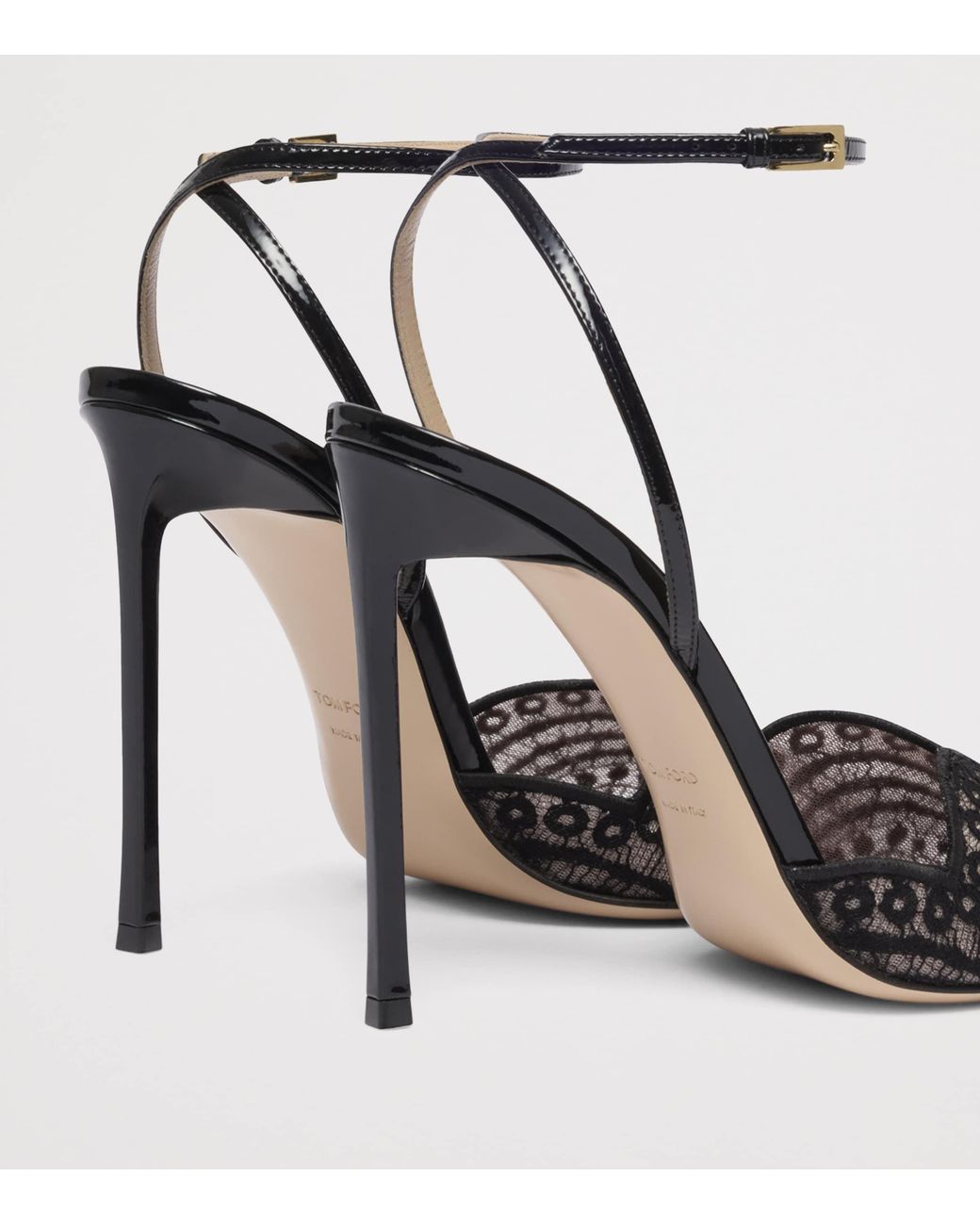 Tom Ford Black Lace-Detail Pumps 105
