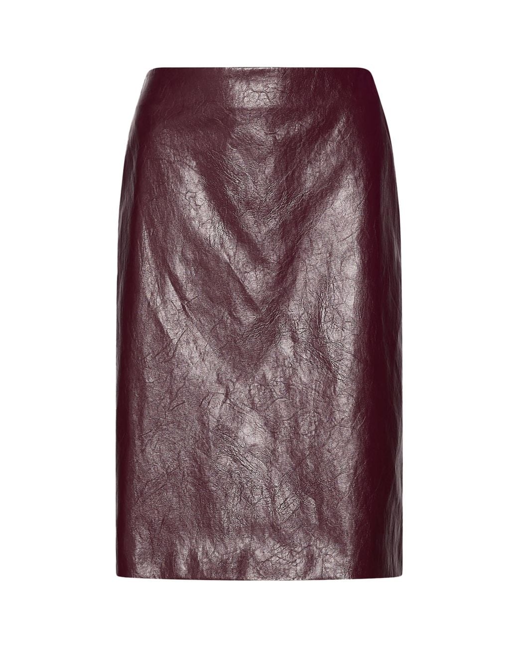 Marella Purple Aged-Effect Mini Skirt