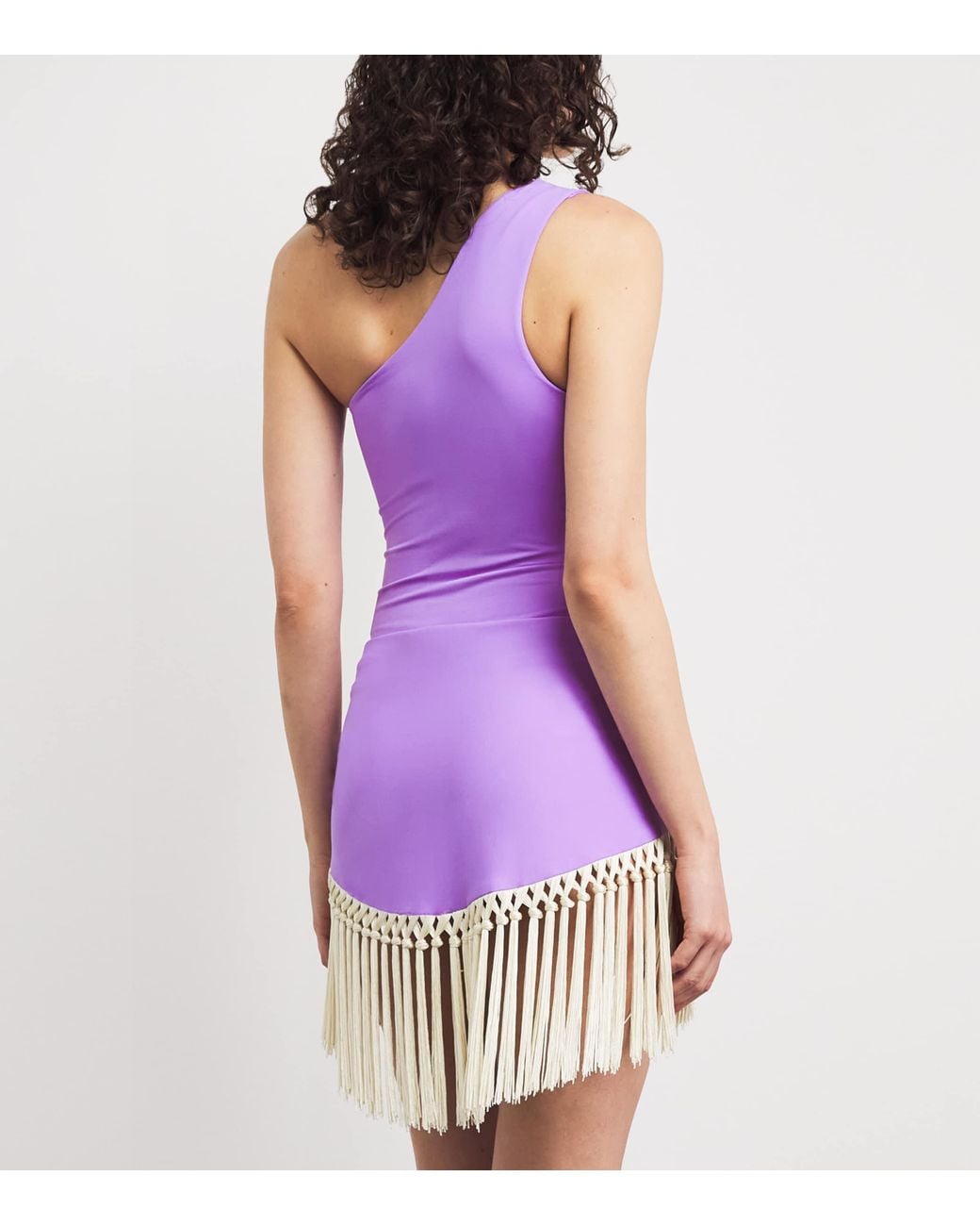Taller Marmo Purple Pareo-Detail Yacare Swimsuit