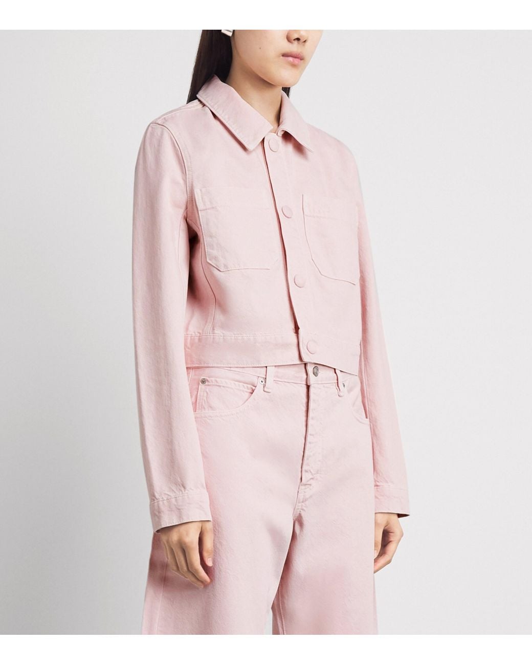 FRAME Pink The Bubble Barrel Jeans
