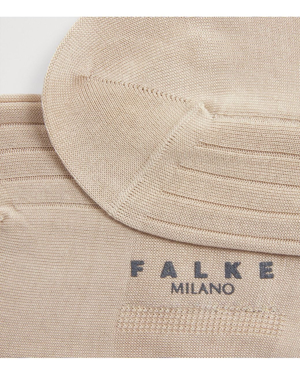 Falke White Milano Knee-High Socks for men