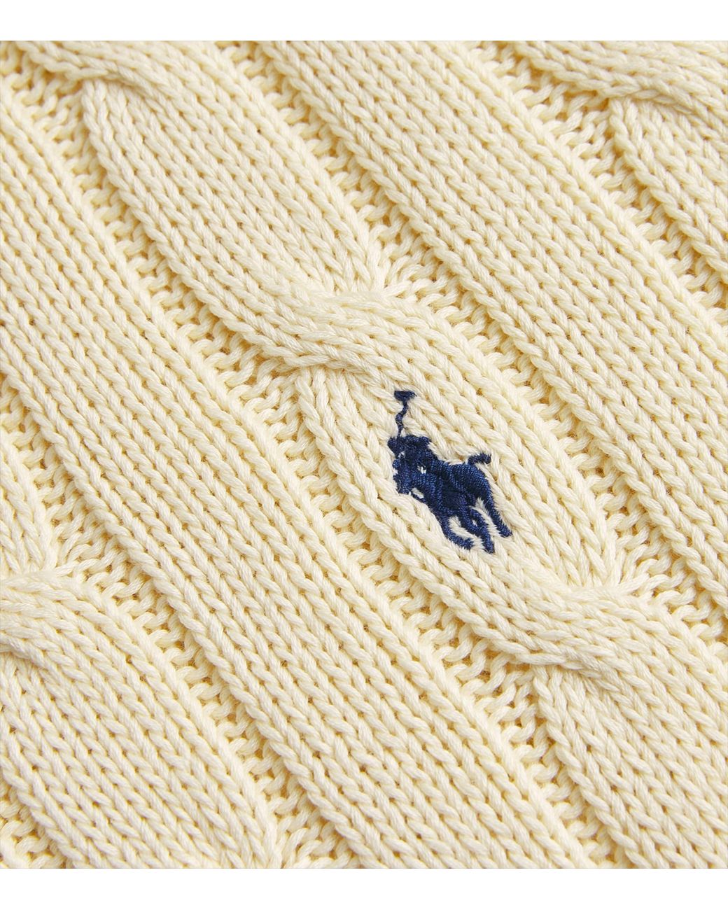 Polo Ralph Lauren Natural Cotton Cable-Knit Julianna Sweater