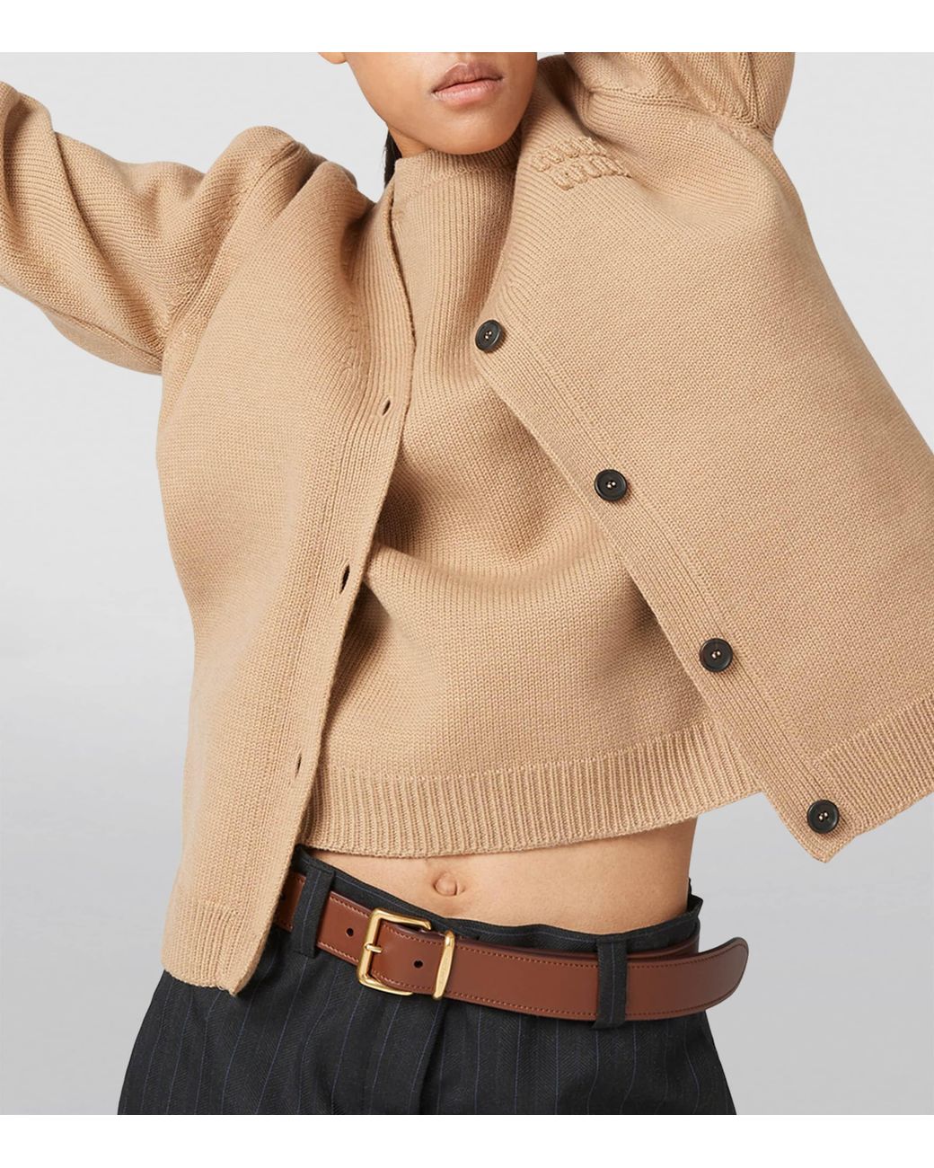 Miu Miu Brown Leather Belt