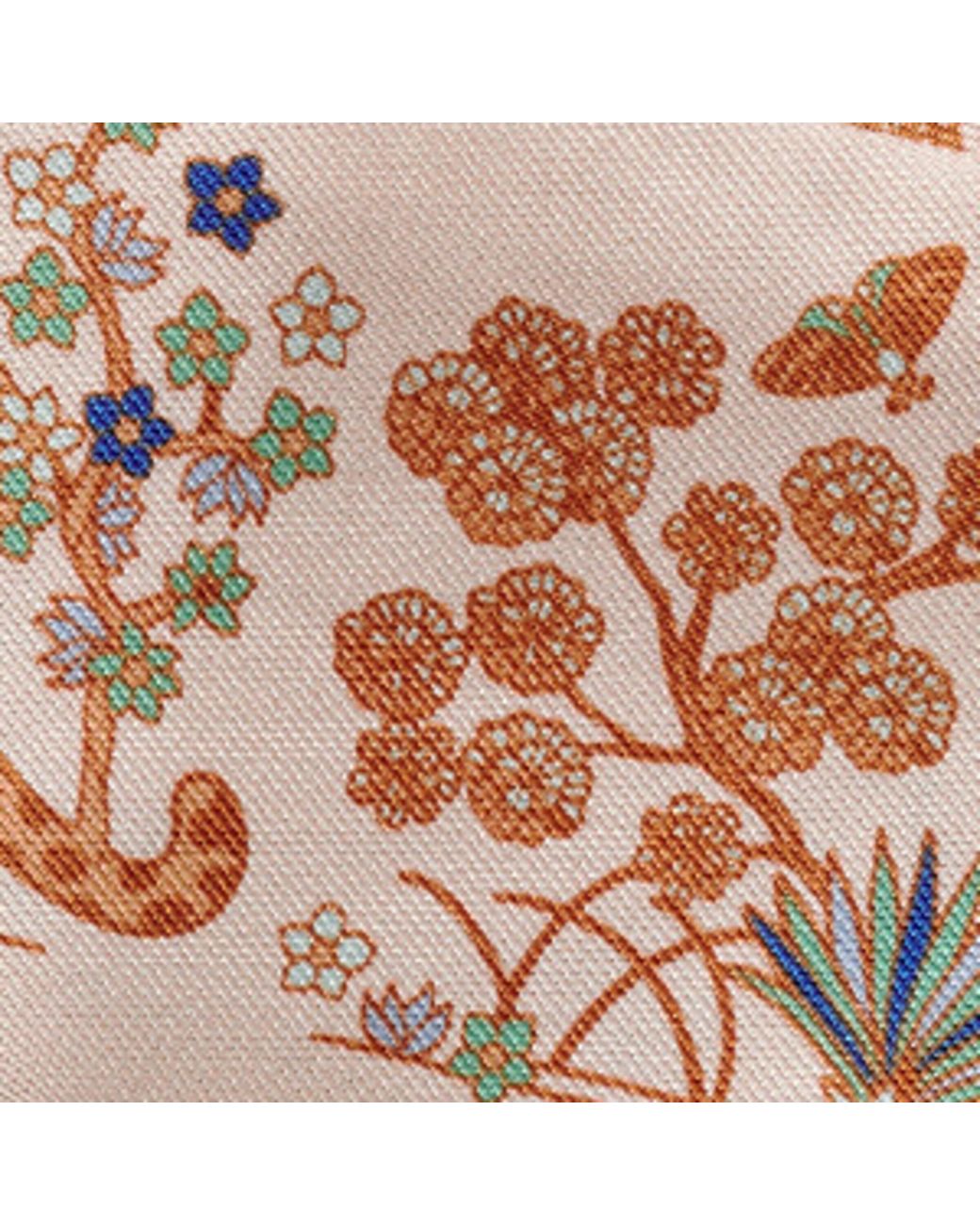 Cartier White Silk Panthère Fauna And Flora Scarf