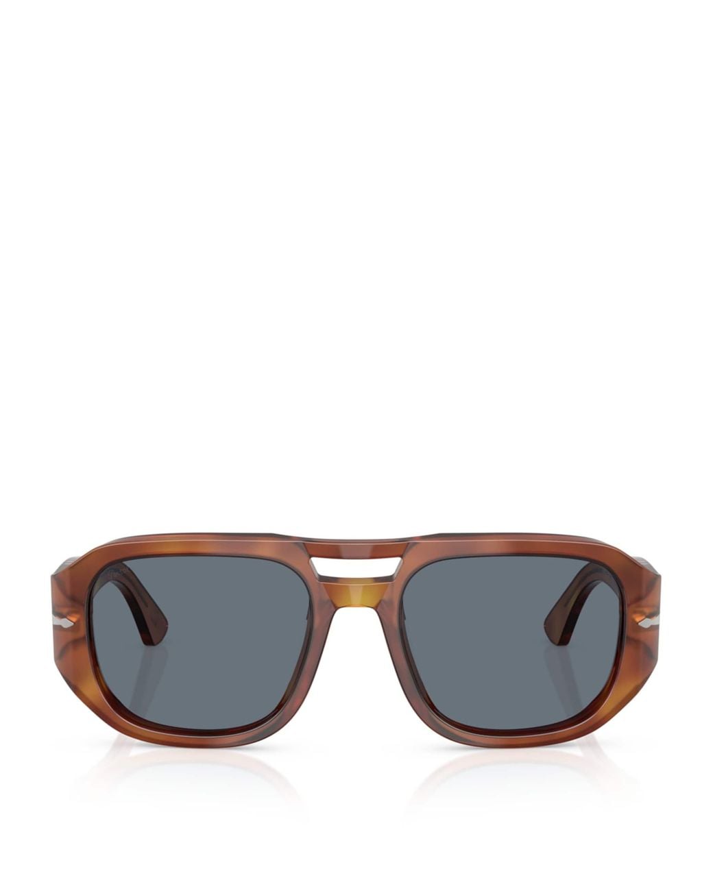 Persol Gray Acetate Vincent Pilot Sunglasses