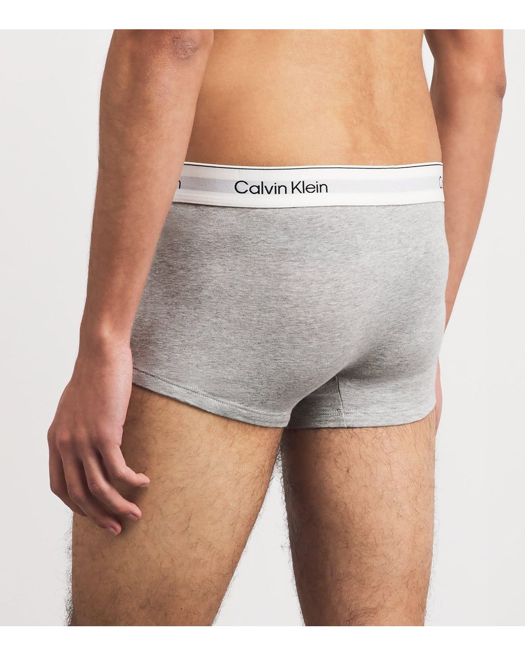 Calvin Klein White Stretch-Cotton Low Rise Icon Boxer Briefs for men