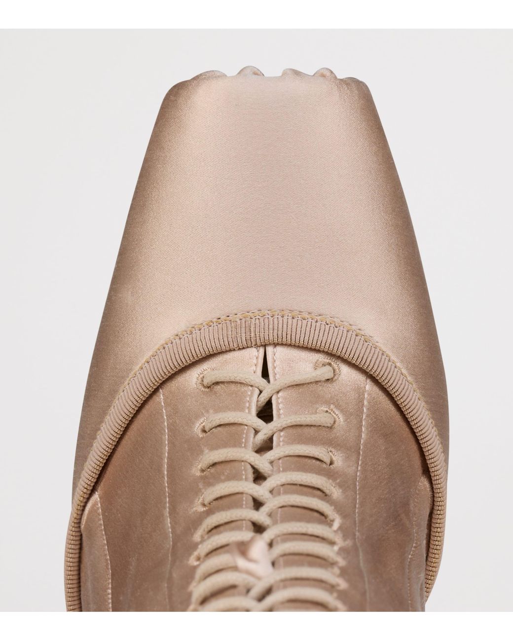 Christian Louboutin Natural Pavlova Leather-Satin Boots 100
