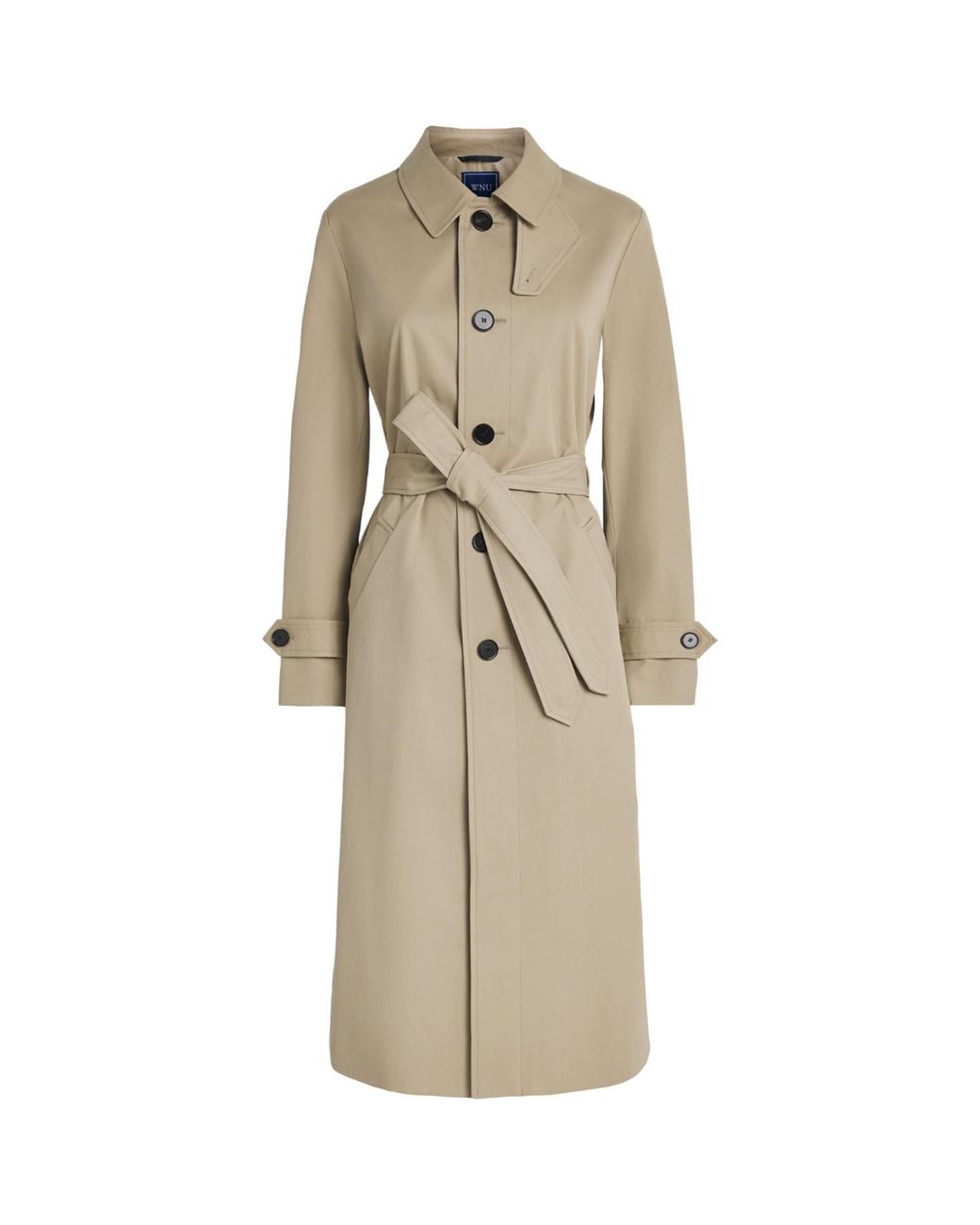With Nothing Underneath Natural Cotton Chatsworth Trench Coat