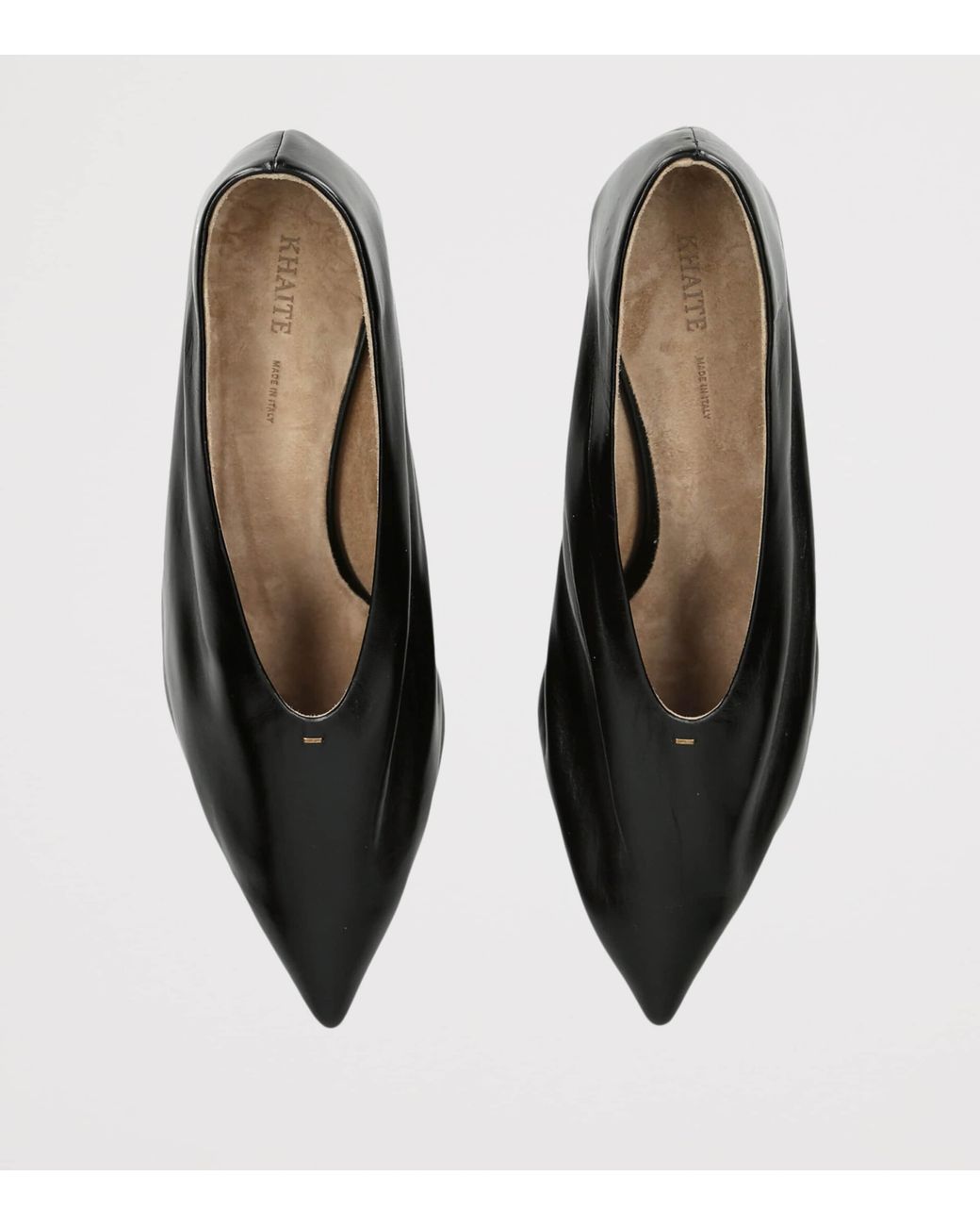 Khaite Black Leather Miriam Pumps 50