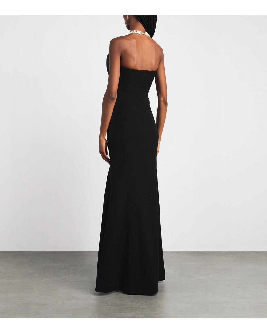 Gaurav Gupta Black Meridian Trumpet Gown